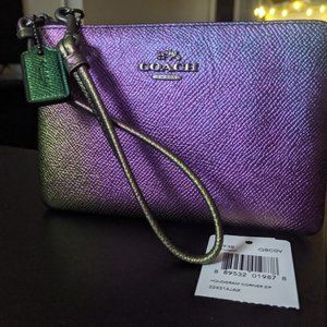 Coach Hologram Oil Slick Wristlet - ORIGINAL 64938